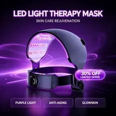 Máscara Facial Inteligente Lescolton, Dispositivo de Terapia de Luz com Painel Grande, Dispositivo de Rejuvenescimento d