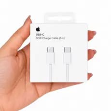 Apple Original - Cabo USB-C 60W Para iPhone 15 16 17 - Garantia 1 Ano