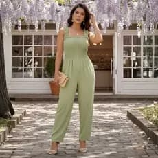 Macacão Feminino Longo Duna com Alça Pantacourt Pantalona Elegante