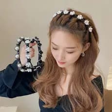 Acessório de Cabelo Trançado para Franja Look Natural e Sem Esforço Estilo delicado