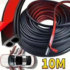 Borracha de Vedação para Porta de Carro – 5M/10M Extra Grossa Anti-Ruído Universal