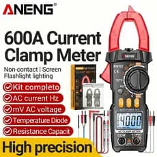 Alicate Amperímetro Digital ANENG PN107 True RMS ACTemperatura Multitester