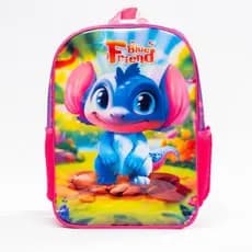 Mochila Infantil Costas Resistente Confortavel Tema Amigo Azul Sortida