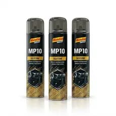 Kit com 3 Silicone Spray Par Borracha, Plástico, Painel, Interior Carro Renovador Brilho Tutti Fruti Mundial Prime 300ml