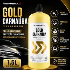 Cera para Carro Preto Carnaúba Autoamerica 1,5L Brilho Molhado Proteção Alta Performance Qualidade Brilho Intenso Profis