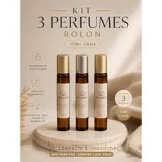 Kit 3 Perfumes ou 1 unidade Roll On 10ml Marca Belnero Inspirados em Marcas Famosas Alta fixação