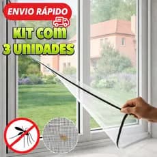 Telas Mosqueteira Protetora Resistente 1,50x1,80 Contra Mosquitos, Pernilongos | Instalação Fácil