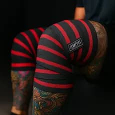 Faixas de Joelho Elástica para Treino -  Musculação Agachamento Powerlifting e Exercícios Intensos