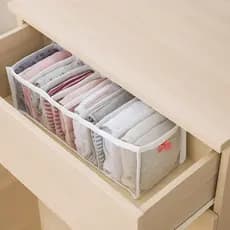 Organizadores de Gaveta 11 Divisórias Multiuso Cueca Calcinha Sutiã Meias Closet Guarda Roupa