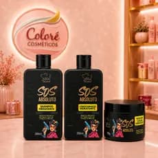 Kit Capilar S.O.S Absoluto SOUL COSMETICOS 03 itens Shampoo Condicionador Mascara Hidratação Intensa