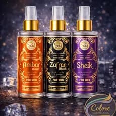 Body Splash Masculino 200ml Âmbar Sheik Zafran Soul Perfume Corporal Desodorante