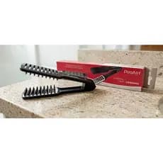ESCOVA PRANCHA CABELO PROFISSIONAL CERDA JAVALI NATURAL MISTA CERAMICA TERMICA VAZADA PARA ALISAR MODELAR PROARTPROART