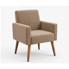 Poltrona Decorativa Malu Estilo Nina Para Sala Quarto Recepção Escritório Luxo Confortável Direto Da Fábrica
