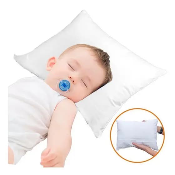 Capa Protetora Fronha Impermeável Para Bebê 40x30cm com Zíper Branco Berçário