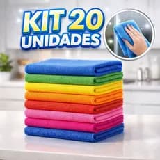 Panos de Microfibra para Limpeza Geral Toalha Multiuso Alta Absorção