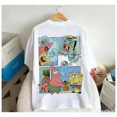 Camiseta Várias Estampas Bob Esponja Patrik Estrela Camisa 100% Algodão Envio imediato