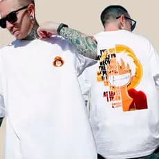 Camiseta Básica Anime One Piece Camisa 100% Algodão Streetwear Temos Plus Size Lançamento Envio Rapido