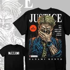 Camiseta 100% Algodão Nanami Kento Jujutsu Kaisen Enivo Rapido