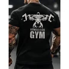 Camiseta 100% algodao Masculina oversized Fitness Club Gym Estampa Academia e Musculação envio rapido