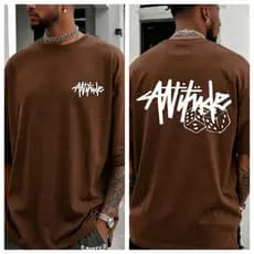 Camiseta Básica Estampada Atitude Top Premium Camisa Blusa Casual Estilo de Rua Streetwear 100%Algodão Envio rapido