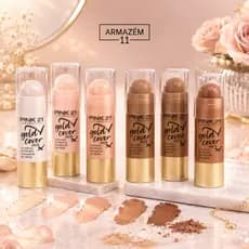 Iluminador e Contorno em Bastão 7g Gold Cover Pink 21 - Praticidade e Definição