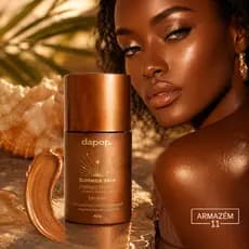 Primer Facial Dapop - Summer Skin 40g - Bronze Iluminador Vegano, D-pantenol, sem Parabenos