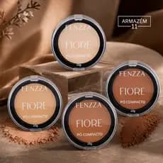 Pó Compacto Fenzza Fiore 10g - O Tom Perfeito para Todas as Morenas!