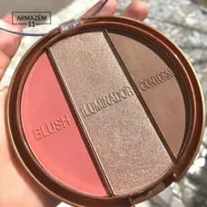 Paleta Multi Face Vivai - Blush, Iluminador e Contorno - 31g - Versatilidade e Pigmentação Intensa