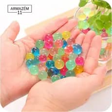 Kit 6 Sachês Bolinhas de Gel - Orbeez - Cresce na Água - Decoração e Plantas