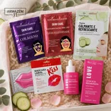 Kit Dia de SPA: SkinCare Renovador - Sérum e Máscaras Labial + Peel Off + Folha/Sheet
