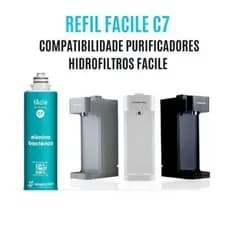 Refil Para Purificador Facile C7 Elimina Bactérias Hidrofiltros Original Bacteriológico 01 E 02
