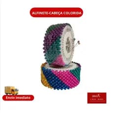 Alfinete de costura colorido com 480 pinos