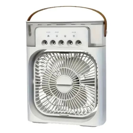 Ventilador Refrigerador E Umidificador De Ar Portátil C/Led
