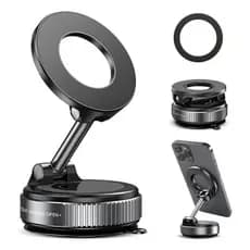 Suporte Porta Celular Carro Magnético Rotativo 360° Ventosa
