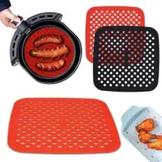 Tapete De Silicone Para Forrar Airfryer Sem óleo
