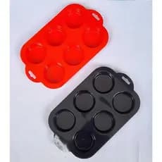 Forma Para Cupcake Em Silicone 6 Cavidades