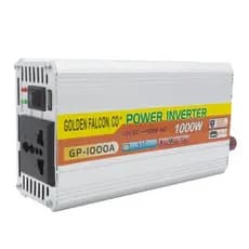 Inversor De Voltagem Para Carro GP1000A 12V Para 230V 1000W Prata