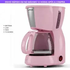 Cafeteira Elétrica Britânia BCF15 Inox – Até 15 Xícaras, Moderna e Prática 220V