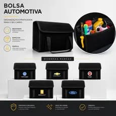 Bolsa Organizadora de Porta Malas Feita de Carpete Premium Guarda Ferramentas Automotivas Multiuso