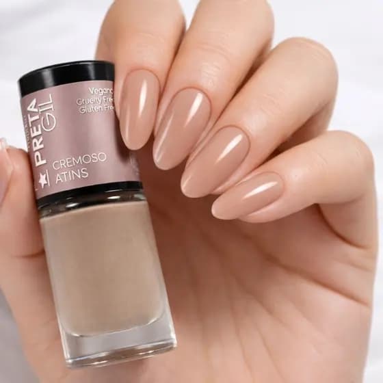 Esmalte Vegano Preta Gil 10ml Alta Cobertura Secagem Rápida Longa Duração Manicure 24 Cores