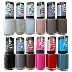KIT  Atacado 12 Esmaltes Nude Vermelho Rosa  Souvegan 10ml Manicure Atacado