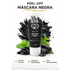 Máscara Negra Peel Off removedora de Cravos do Nariz e Rosto – Limpeza Profunda dos Poros Skincare Facial