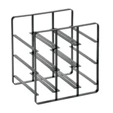 Adega Vinho de Mesa Adega Luxo Industrial 9 Garrafas Alta Qualidade Preto e dourado Aço