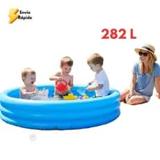 Piscina Inflável Infantil 282L - Piscina Diversão - Piscina Criança ~ Piscina Praia - Piscina Quintal - Piscina Inflável