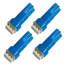 Kit 10 Lâmpadas Led Pinguinho T5 10000k Azul Cristal Lagos Importadora 12v