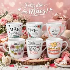 Caneca Xícara Tulipa 140ml Porcelana Tulipinha Lembrança Sortidas - Data Especial Dia Das Mães