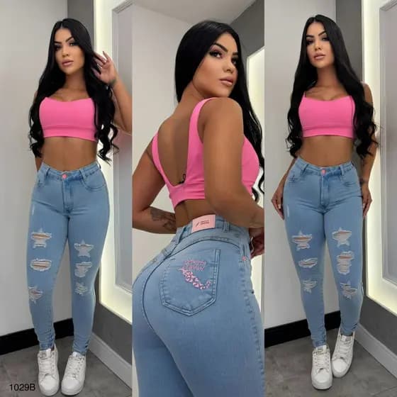 Calça Jeans Sal E Pimenta Feminina Calça Pimenta Doce Original