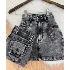 Saia Jeans Com Lycra Sal E Pimenta Saia Jeans Sal E Pimenta