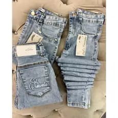 Calça Feminina Jeans Sal E Pimenta Calça Com Elastano Feminina Cós Alto Cintura Alta