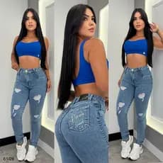 Calça Jeans Sal E Pimenta Feminina Skinny Linda Rasgada Envio Rapido Pimenta Original